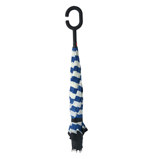 Clayre & Eef | Paraplu Volwassenen Blauw ø 60 cm | JZUM0028
