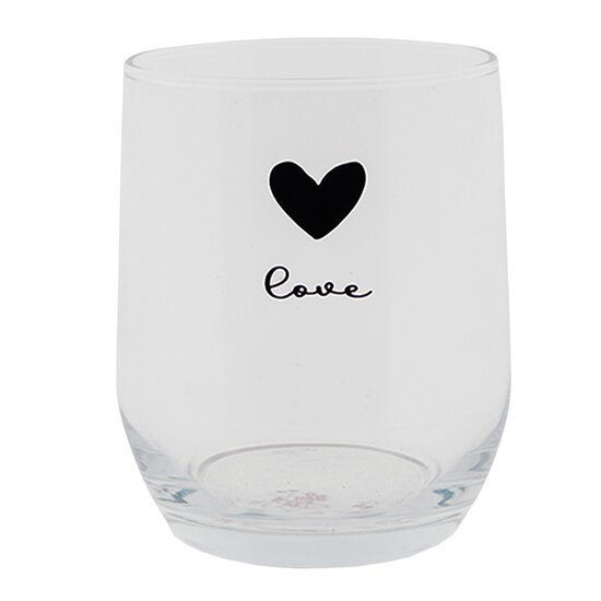 Clayre & Eef | Waterglas Transparant ø 8x9 cm / 300 ml | LBSGL0008
