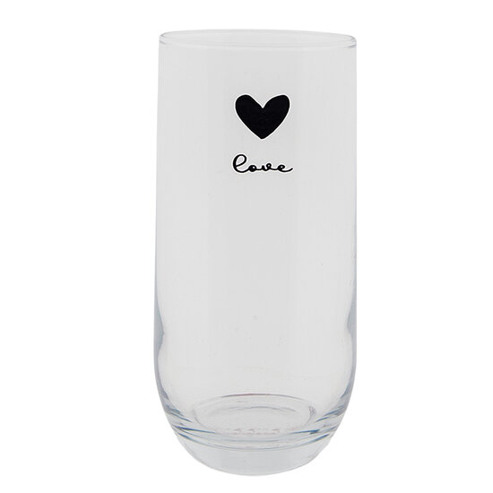 Clayre & Eef | Waterglas Transparant ø 6x14 cm / 280 ml | LBSGL0009