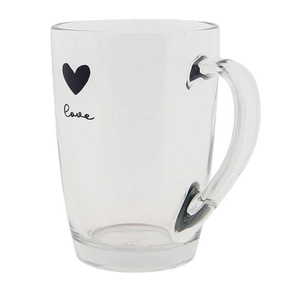 Clayre & Eef | Theeglas Transparant 11x8x11 cm / 300 ml | LBSGL0010
