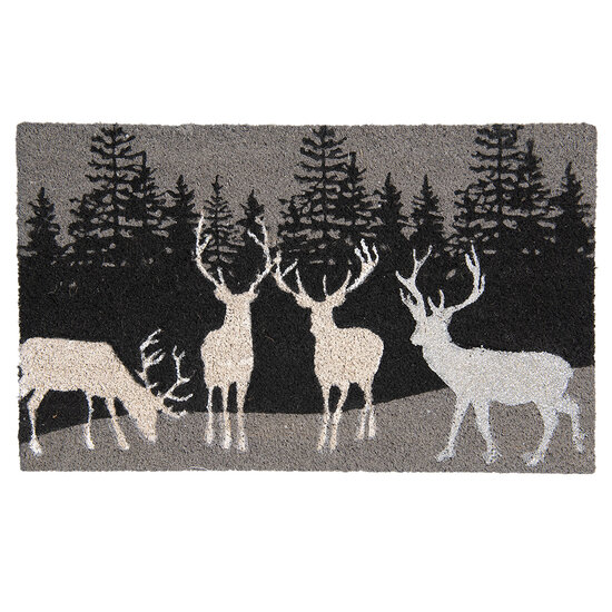 Clayre & Eef | Deurmat Binnen Grijs 75x45x1 cm | MC173