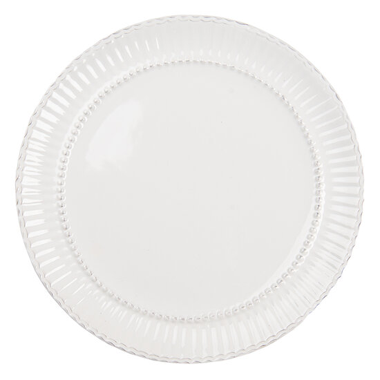 Clayre & Eef | Servies Dinerbord Wit ø 27x2 cm | PLFP