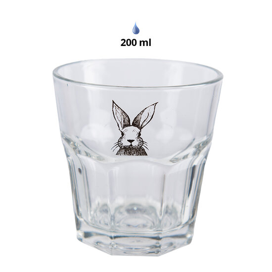 Clayre & Eef | Waterglas Transparant ø 8x8 cm / 150 ml | RAEGL0003
