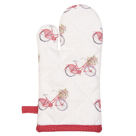 Clayre & Eef | Kind Ovenwant Rood, Wit 12x21 cm | RBC44K