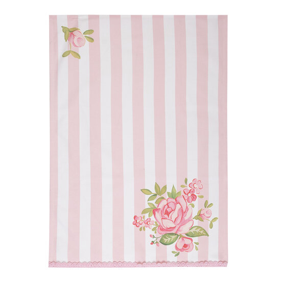 Clayre & Eef | Theedoek Roze 50x70 cm | SWR42-2