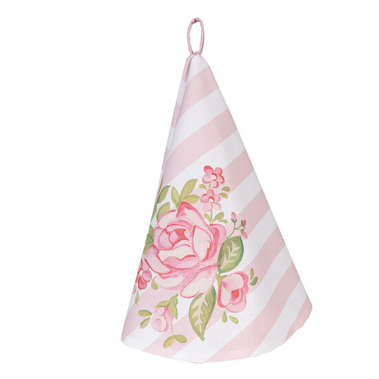 Clayre & Eef | Theedoek Roze ø 80 cm | SWR48