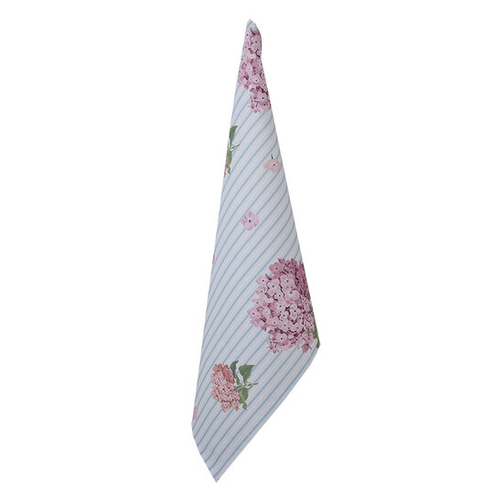 Clayre & Eef | Theedoek Wit, Roze 50x70 cm | VTG42-1
