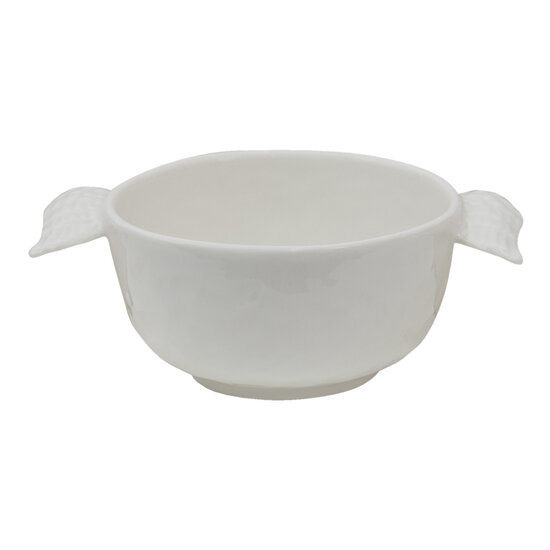 Clayre & Eef | Soepkom Wit 14x10x5 cm / 150 ml | WINBO