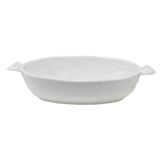 Clayre & Eef | Serveerschaal Wit 26x14x5 cm / 500 ml | WINPSO