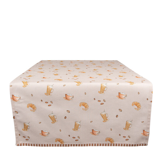 Clayre & Eef | Tafelloper Beige 50x140 cm | YFB64