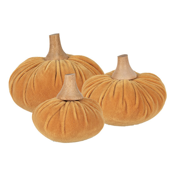 Clayre & Eef | Decoratie Pompoen Oranje ø 15x12 cm | 65428