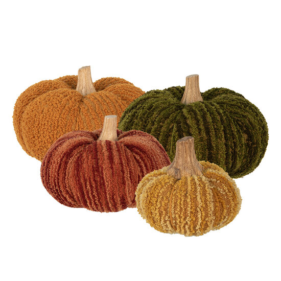 Clayre & Eef | Decoratie Pompoen Oranje Rood ø 20x14 cm | 65439
