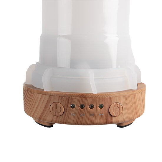 Clayre & Eef | Geurolie diffuser Wit Bruin ø 9x17 cm | 6CE1838
