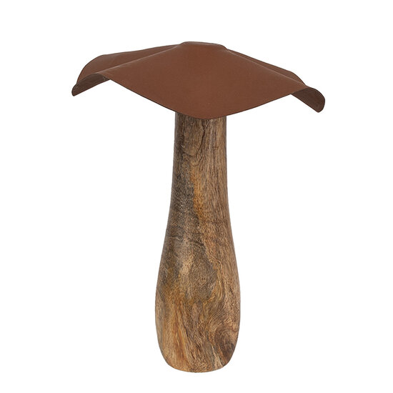 Clayre & Eef | Decoratie Paddenstoel Bruin ø 20x25 cm | 6H2387XL