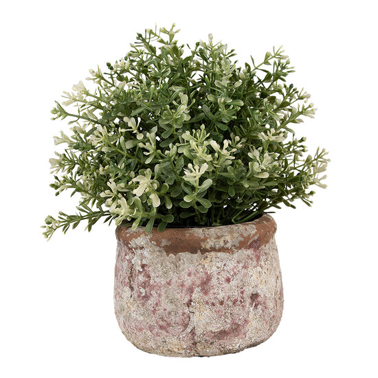 Clayre & Eef | Bloempot Binnen Beige ø 13x9 cm | 6TE0527S