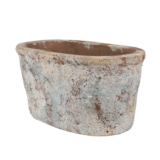 Clayre & Eef | Bloempot Binnen Beige 26x13x12 cm | 6TE0528L