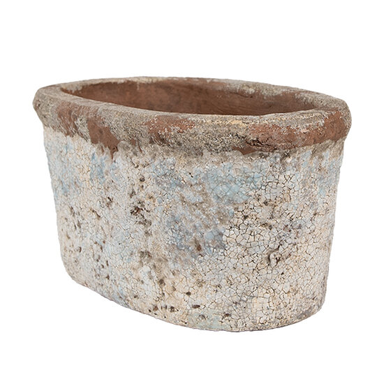 Clayre & Eef | Bloempot Binnen Beige 19x11x10 cm | 6TE0528M