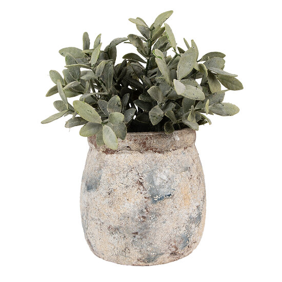 Clayre & Eef | Bloempot Binnen Beige ø 14x14 cm | 6TE0535