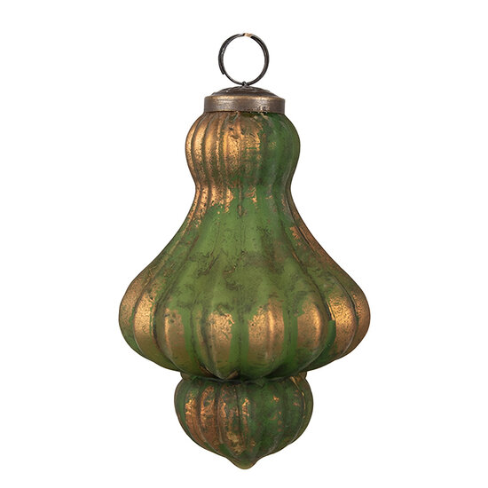 Clayre & Eef | Kerstballen Set van 4 Bruin 29x20x9 cm / ø 8x15 cm | 6GL4508
