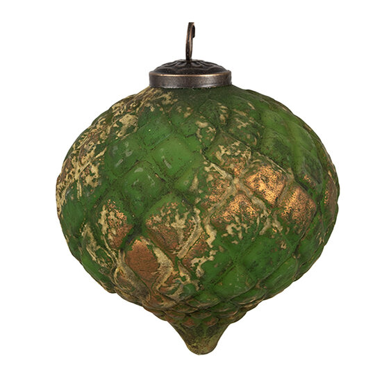 Clayre & Eef | Kerstballen Set van 4 Bruin 27x26x13 cm / ø 15x15 cm | 6GL4509