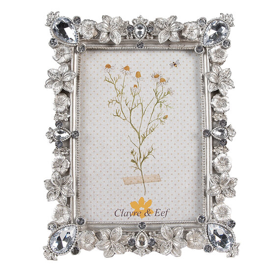 Clayre & Eef | Fotolijst Zilverkleurig 16x2x21 cm / 10x15 cm | 2F1106