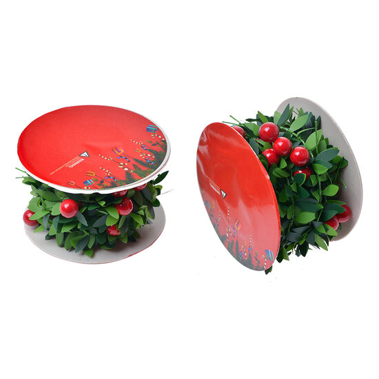 Clayre & Eef | Decoratie slinger kerst (set van 12) Groen 270 cm | 65487