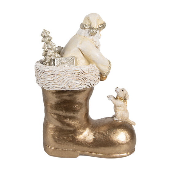 Clayre & Eef | Decoratie Kerstman in laars 12x7x16 cm | 6PR4167