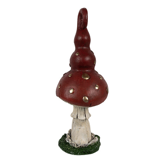 Clayre & Eef | Decoratie Paddenstoel Rood 8x6x17 cm | 6PR4159