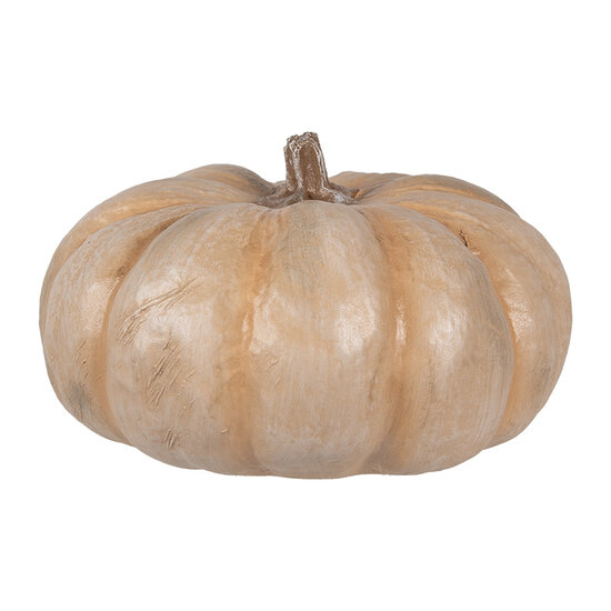 Clayre & Eef | Decoratie Pompoen Beige ø 22x13 cm | 6PR4371