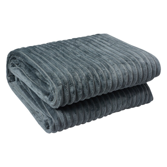Clayre & Eef | Plaid Grigio 180x200 cm | KT060.158G