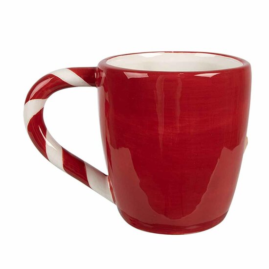 Clayre &amp; Eef   | Mok Rood Bruin 14x9x10 cm / 325 ml | 6CEMU0158