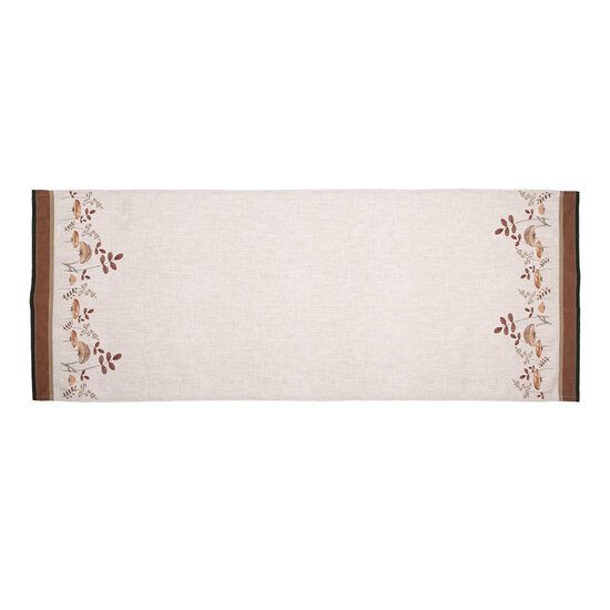Clayre & Eef | Tafelloper Beige Bruin 50x140 cm | LFJ64