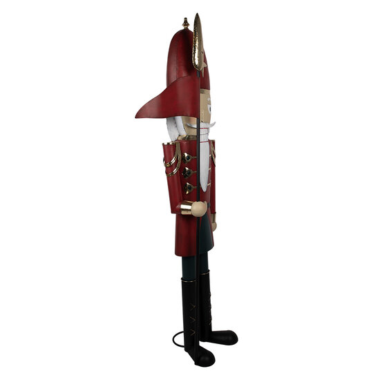 Clayre & Eef | Decoratie Beeld Notenkraker Rood 69x36x179 cm | 5Y1229
