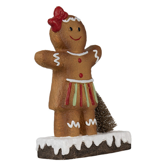 Clayre & Eef | Decoratie peperkoekpop Bruin 15x7x21 cm | 6CE1773