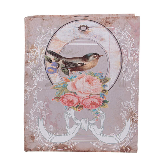 Clayre &amp; Eef   | Opbergdoos Roze Wit (3) 27x22x7 / 22x17x6 / 17x12x4 cm | 65689