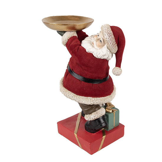Clayre & Eef | Kerstdecoratie Kerstman Rood 17x13x26 cm | 6PR4300