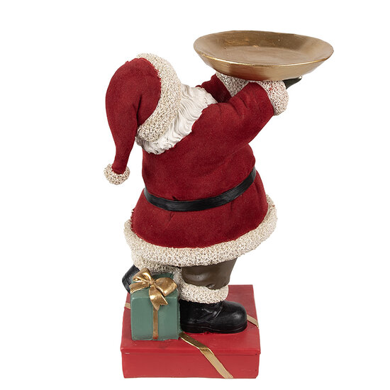 Clayre & Eef | Kerstdecoratie Kerstman Rood 17x13x26 cm | 6PR4300