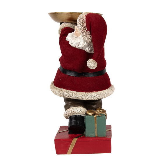 Clayre & Eef | Kerstdecoratie Kerstman Rood 17x13x26 cm | 6PR4300