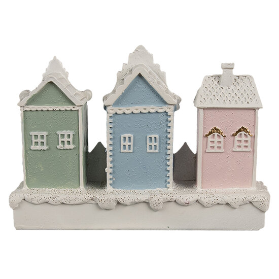 Clayre & Eef | Decoratie Huis Wit 13x4x10 cm | 6PR4204