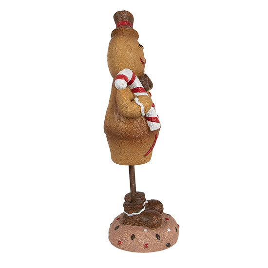 Clayre & Eef | Decoratie peperkoekpop Bruin 10x8x23 cm | 6PR4271