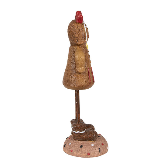 Clayre & Eef | Decoratie peperkoekpop Bruin 7x7x18 cm | 6PR4274