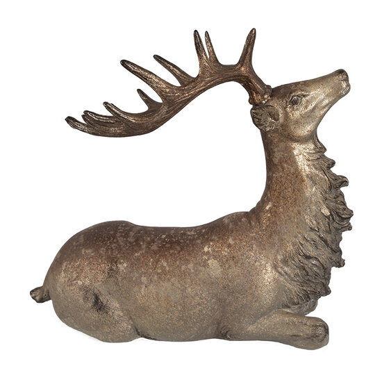 Clayre & Eef | Decoratie hert Bruin 29x15x27 cm | 6PR4293