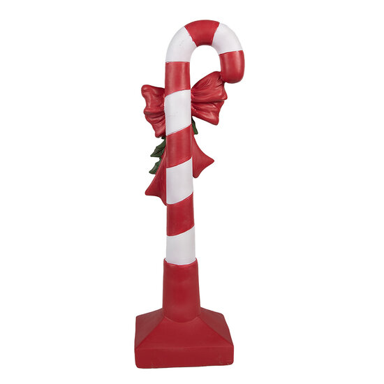 Clayre & Eef | Decoratie zuurstok Rood Wit 12x9x40 cm | 6PR4332