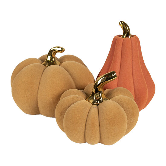 Clayre & Eef | Decoratie Pompoen Oranje ø 13x19 cm | 65535