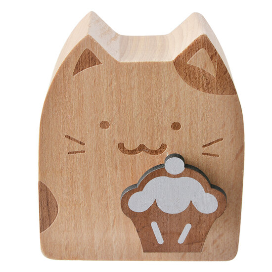 Clayre & Eef | Muziekdoos Bruin 7x4x8 cm | 65662