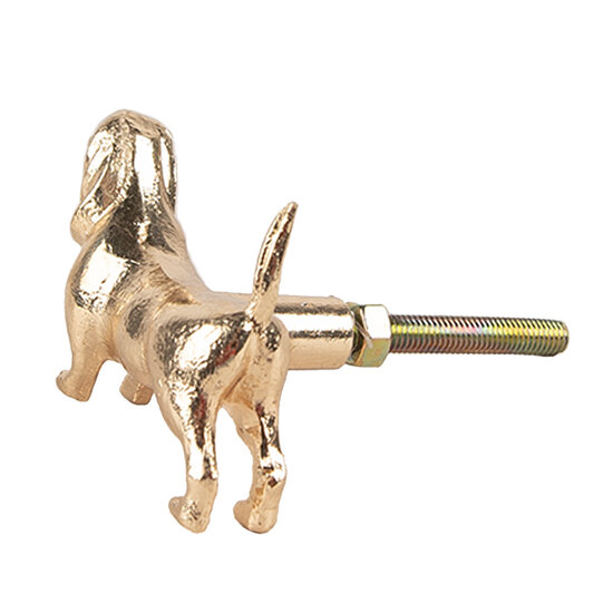 Clayre & Eef | Deurknop Goudkleurig 6x4x4 cm / S3 cm | 65747