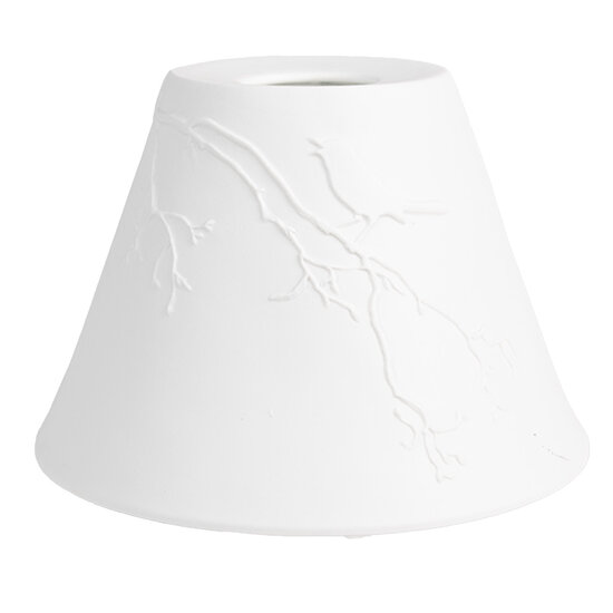 Clayre & Eef | Lampenkap Hang Wit ø 15x10 cm | 6LAK0545