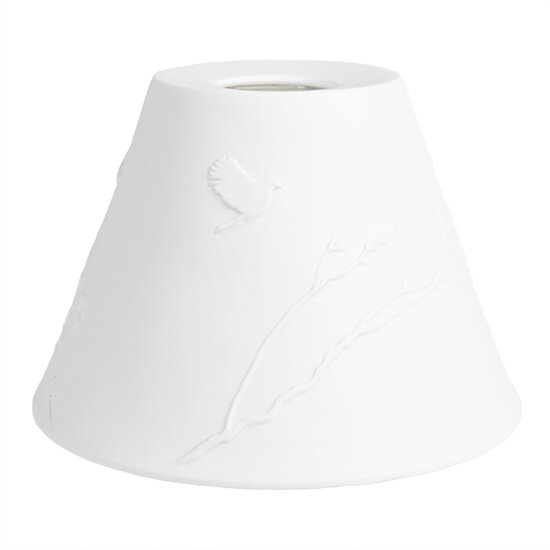 Clayre & Eef | Lampenkap Hang Wit ø 15x10 cm | 6LAK0545