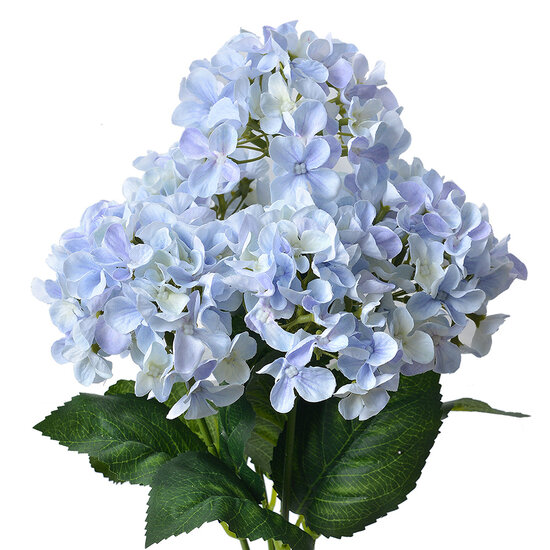 Clayre & Eef | Kunstbloem Hortensia Paars Groen 15x15x45 cm | 6PL0305