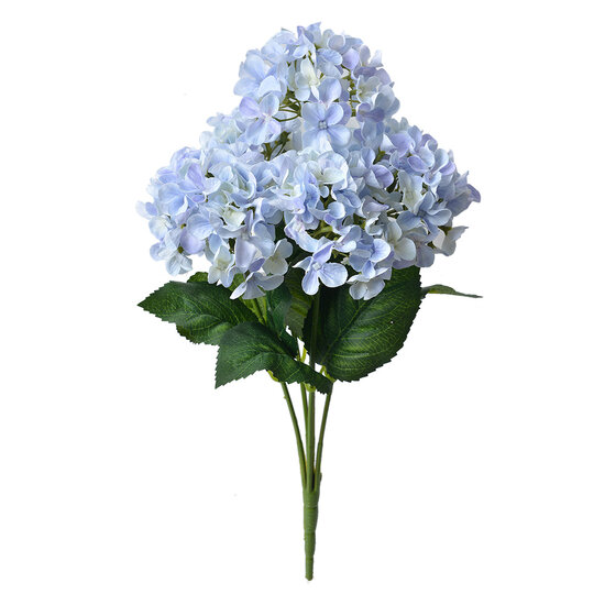 Clayre & Eef | Kunstbloem Hortensia Paars Groen 15x15x45 cm | 6PL0305